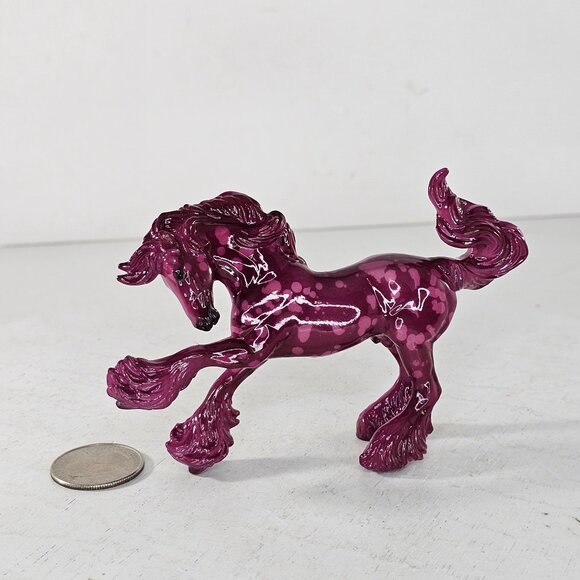 Breyer Stablemate Series 7 TSC Chase Gypsy Vanner 2025 Pink Dapples - Picture 9 of 9